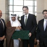 With foreign delegations